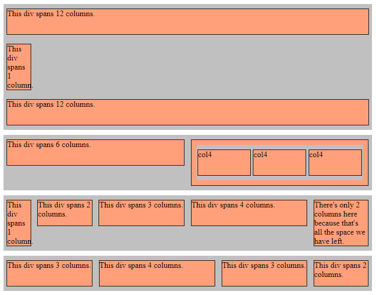 Codelabs, rebuilding a column grid step 2