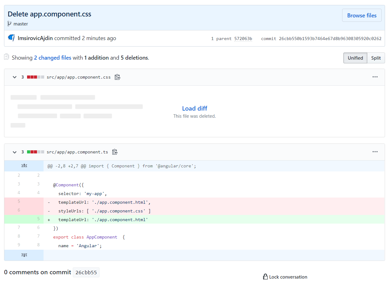 Another screenshot of a commit