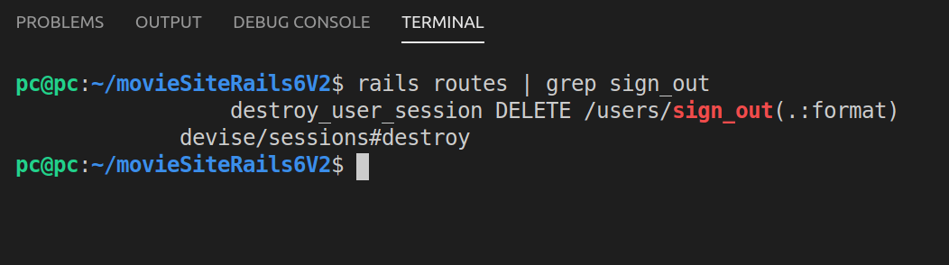 Filtering rails routes with grep sign_out