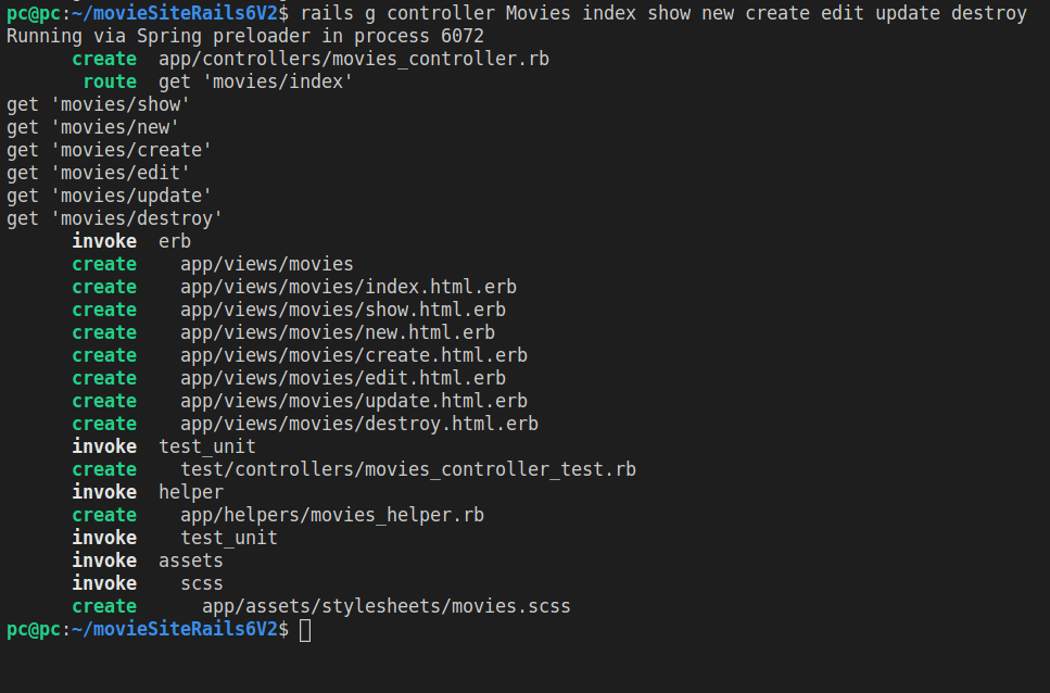 Generating the movie controller from the command line