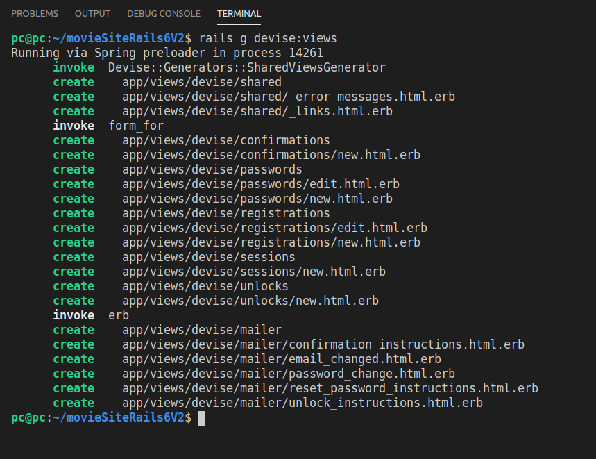 Inspecting the output of running the git diff command