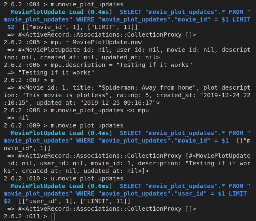 Appending the mpu object to m object's movie_plot_update association