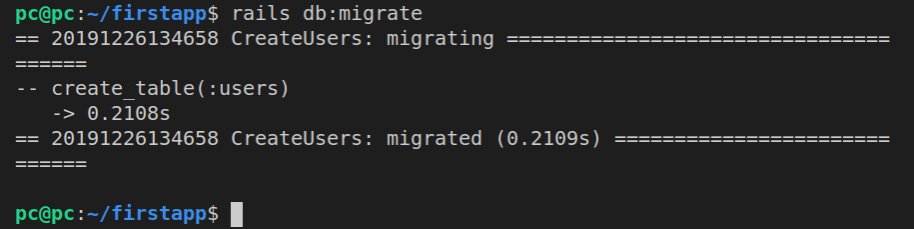 Migrating the new users table