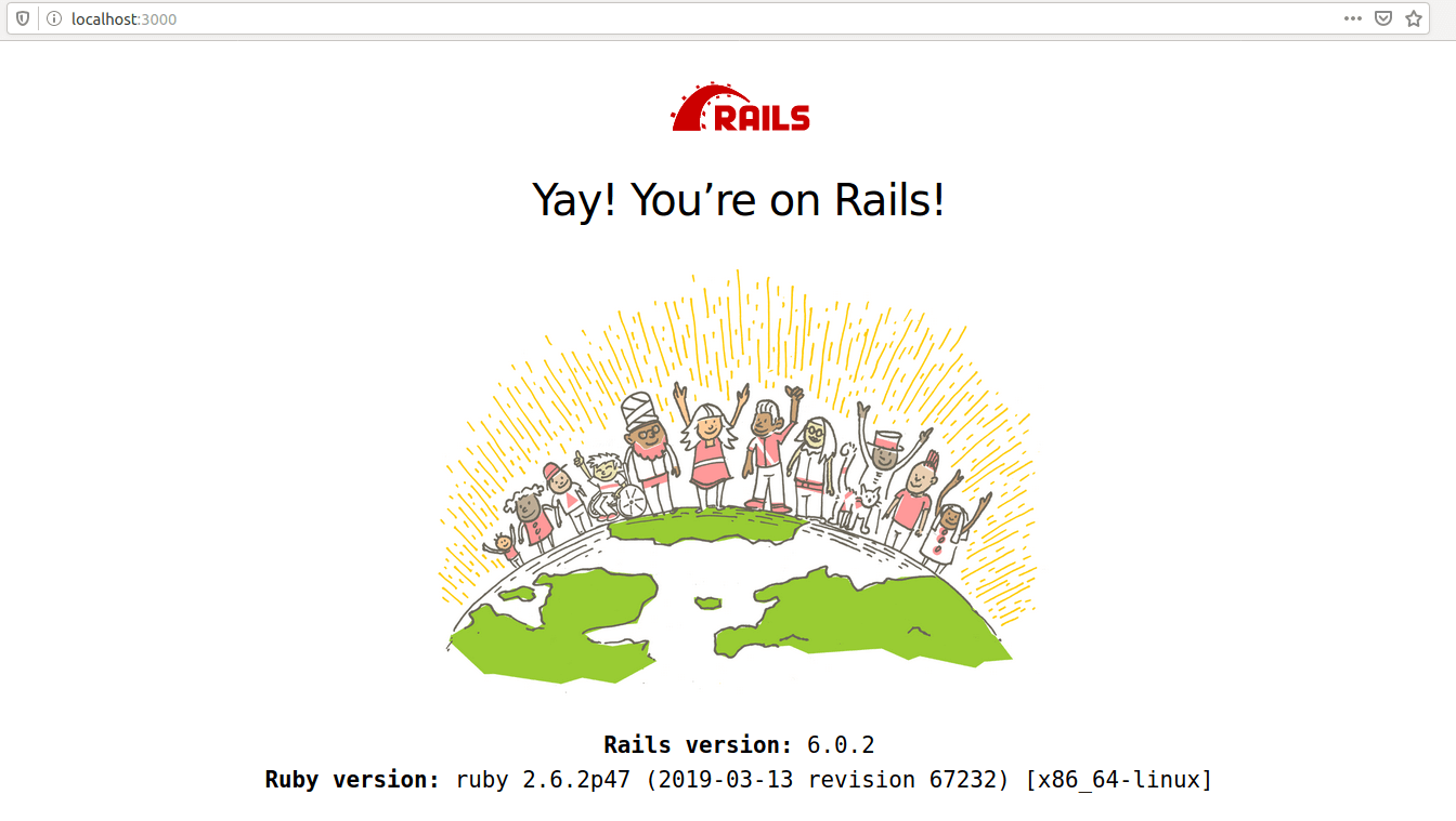 Rails being served in the browser