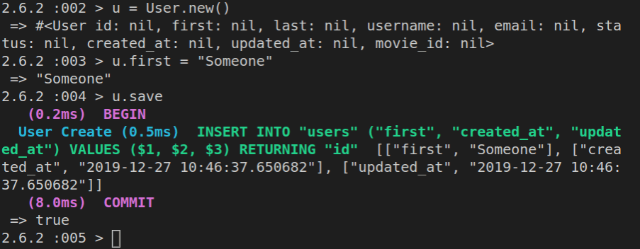 Saving a new user without a movie_id