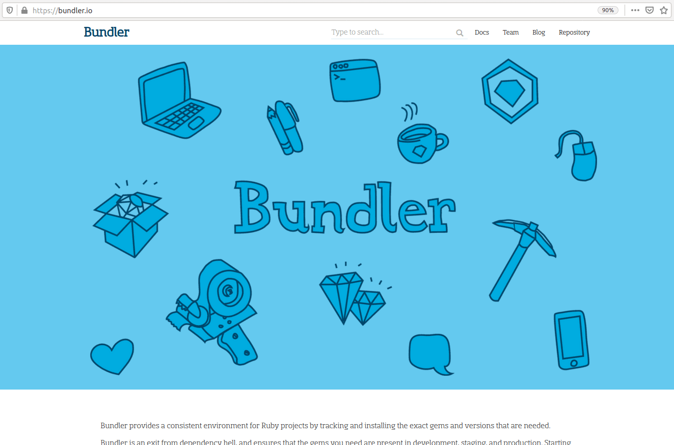 The bundler website homepage