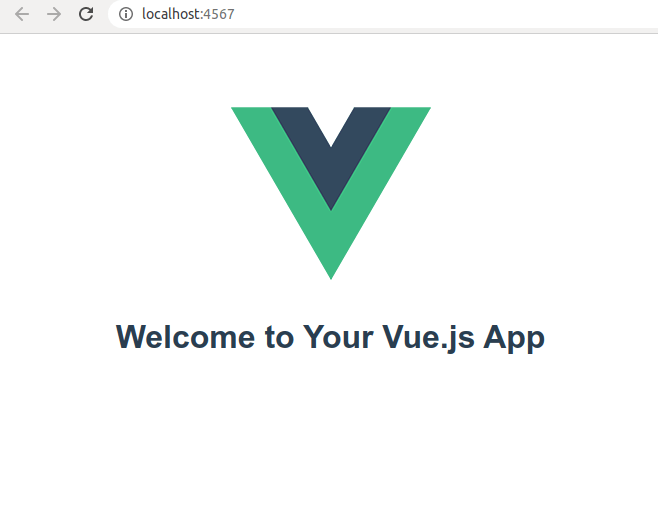 Our Vue app after deleting redundant code