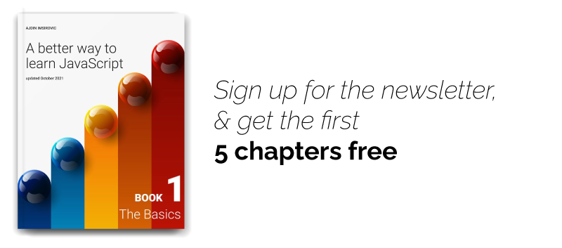 A Better Way to Learn JavaScript, get first 5 chapters free